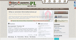 Desktop Screenshot of obronanarodowa.pl