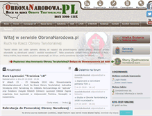 Tablet Screenshot of obronanarodowa.pl